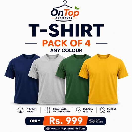 Premium T-Shirts — Pack of 4