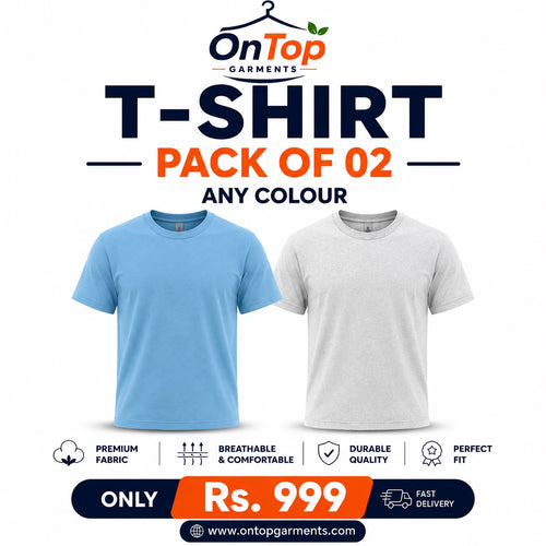 Premium T-Shirts — Pack of 2